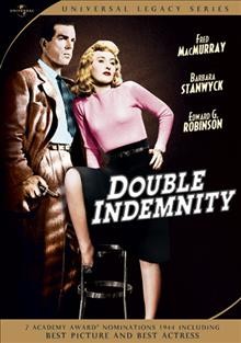 Double indemnity [videorecording] / Paramount Pictures ; screenplay by Billy Wilder and Raymond Chandler ; directed by Billy Wilder.