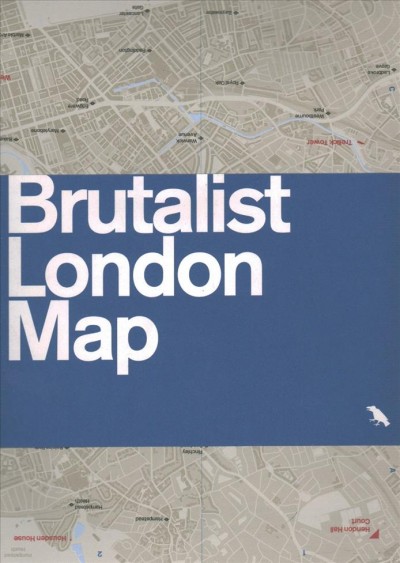 Brutalist London map / design by Supergroup Studios.