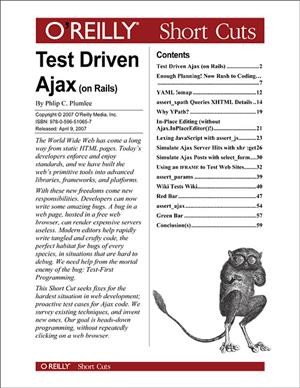 Test Driven Ajax (on Rails) / by Philip C. Plumlee.