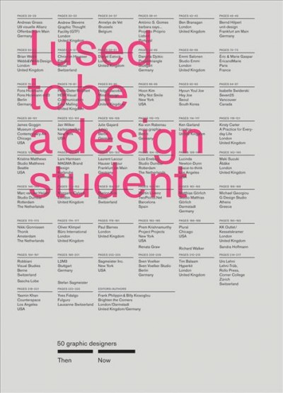 I used to be a design student : then now / Frank Philippin and Billy Klosoglou.