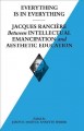 Everything is in everything : Jacques Rancière between intellectual emancipation and aesthetic  Cover Image