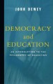 Democracy and education : an introduction to the philosophy of education  Cover Image
