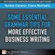 Some essential grammar tips for more effective business writing  Cover Image