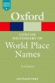 The concise dictionary of world place-names  Cover Image
